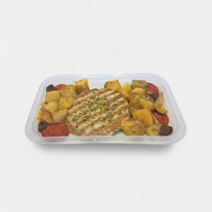 Fishburger di branzino con patate