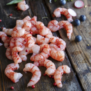Gamberi rossi sgusciati congelati