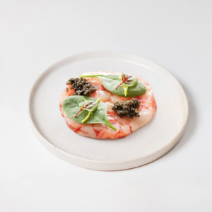 Carpaccio di gambero rosso del Mediterraneo